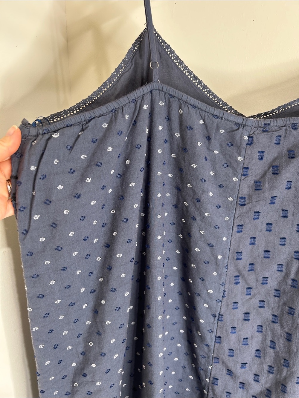 NWT LUCKY BRAND Blue Textured Patchwork Dress Size XXL - Picture 10 of 14